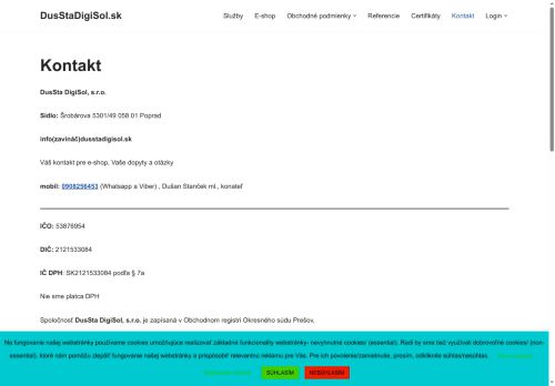 dusstadigisol.sk capture - 2025-07-15 13:35:41
