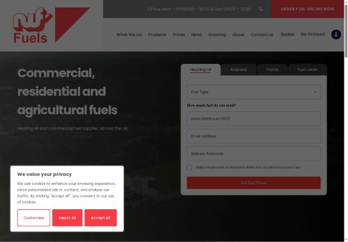 nwffuels.uk capture - 2025-07-16 09:32:17