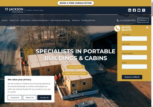 portableofficecabins.co.uk capture - 2025-07-16 11:55:40