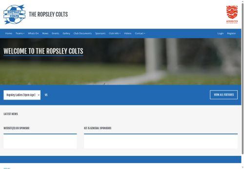 ropsleycoltsfc.co.uk capture - 2025-07-16 14:20:10
