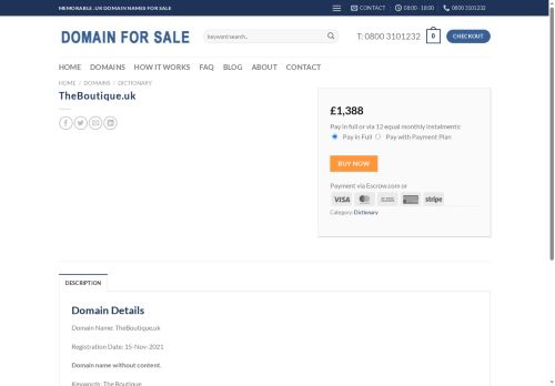 theboutique.uk capture - 2025-07-16 18:55:17