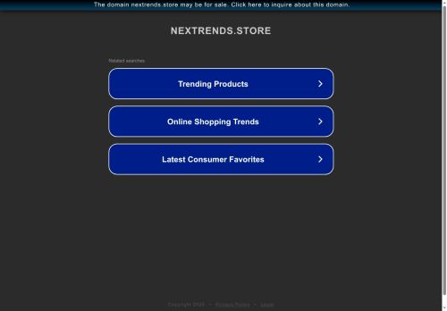 nextrends.store capture - 2025-07-16 23:44:34