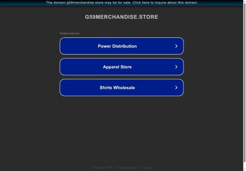 g59merchandise.store capture - 2025-07-17 00:58:51