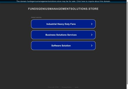 fundsgeniusmanagementsolutions.store capture - 2025-07-17 01:23:44