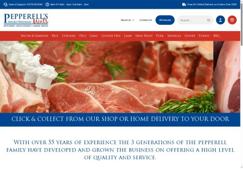 pepperellsmeats.co.uk capture - 2025-07-18 01:05:34