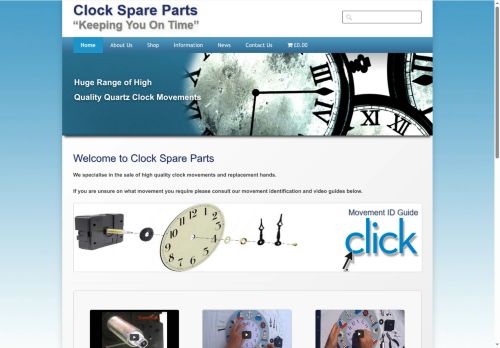 clockspareparts.uk capture - 2025-07-18 06:35:58