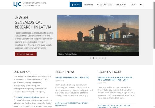 latviajewishconnections.net capture - 2025-07-20 03:53:44