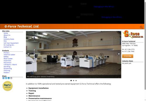 gforcetechnical.net capture - 2025-07-20 05:24:06