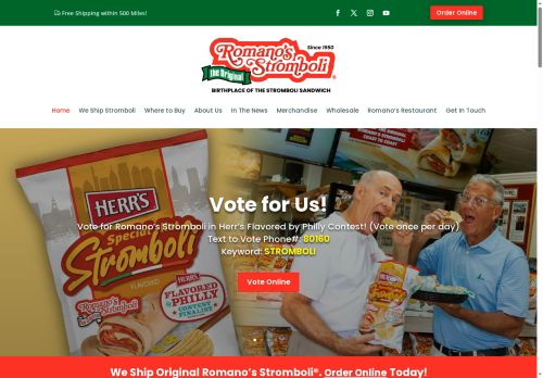 romanostromboli.net capture - 2025-07-20 10:10:03