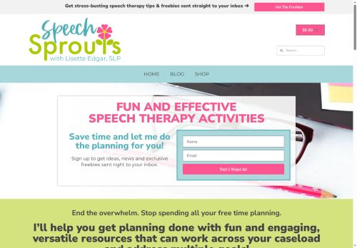 speechsproutstherapy.net capture - 2025-07-20 11:15:29