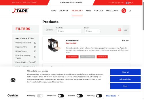 adjustablefoammaskingtape.net capture - 2025-07-20 11:22:05