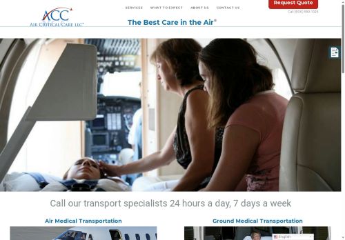 ambulanceflights.net capture - 2025-07-20 17:30:17