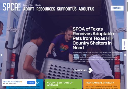 humanesocietyoftx.net capture - 2025-07-20 21:44:40