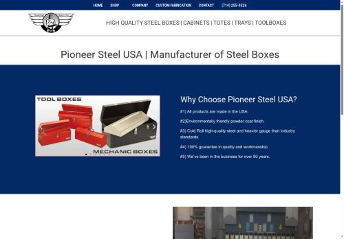 pioneersteelusa.net capture - 2025-07-20 23:38:41