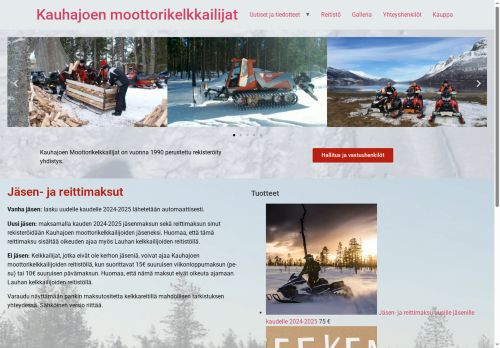 kauhajoenmoottorikelkkailijat.net capture - 2025-07-20 23:58:12