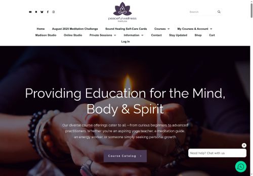 peacefulwellness.institute capture - 2025-07-21 06:31:09