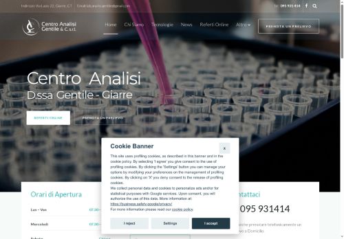 centroanalisigentile.it capture - 2025-07-21 07:23:33