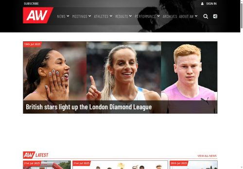 athleticsweekly.mobi capture - 2025-07-21 17:12:09