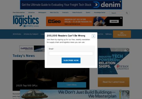 Inbound Logistics capture - 2025-07-22 00:24:00