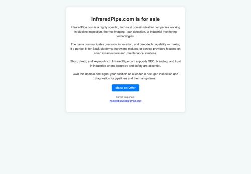 infraredpipe.com capture - 2025-07-23 06:02:38
