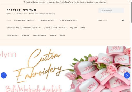 embroideredtasselbracelets.com capture - 2025-07-23 07:41:28