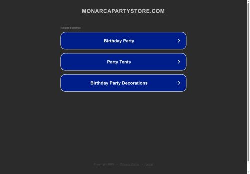 monarcapartystore.com capture - 2025-07-23 14:04:07