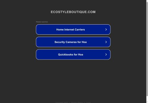 ecostyleboutique.com capture - 2025-07-24 17:55:14