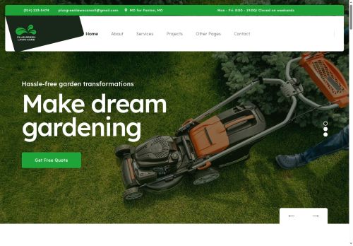 plusgreenlawncare.com capture - 2025-07-24 18:25:53