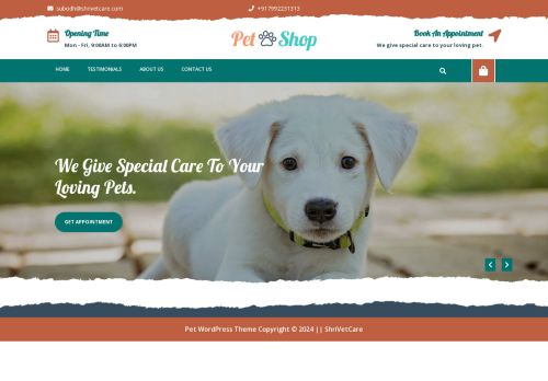 shrivetcare.com capture - 2025-07-24 23:46:27