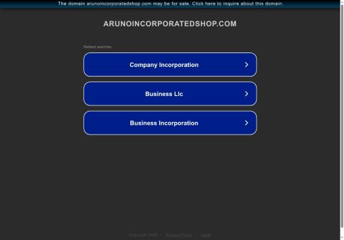 arunoincorporatedshop.com capture - 2025-07-25 01:56:34