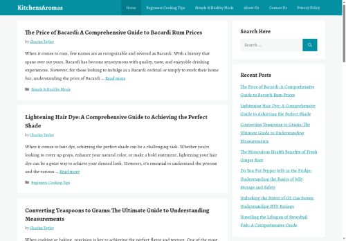 kitchensaromas.com capture - 2025-07-25 09:34:50