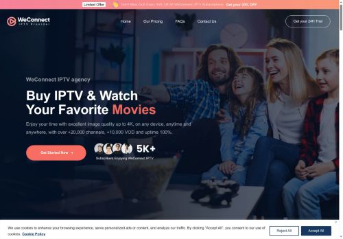 weconnectiptv.com capture - 2025-07-26 06:28:38