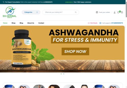 ssherbalindia.com capture - 2025-07-26 17:21:30