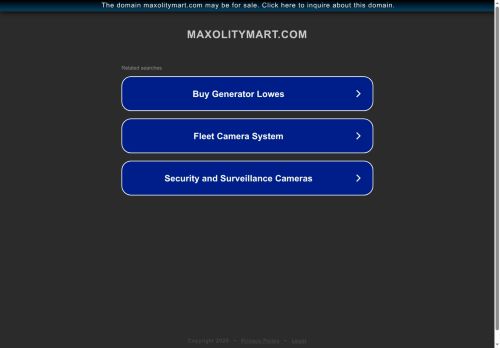 maxolitymart.com capture - 2025-07-26 18:50:47