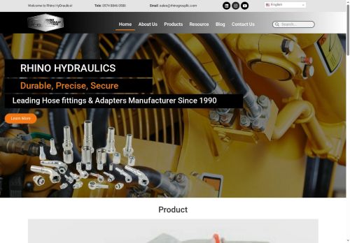 rhinohydraulicfittings.com capture - 2025-07-26 21:20:26