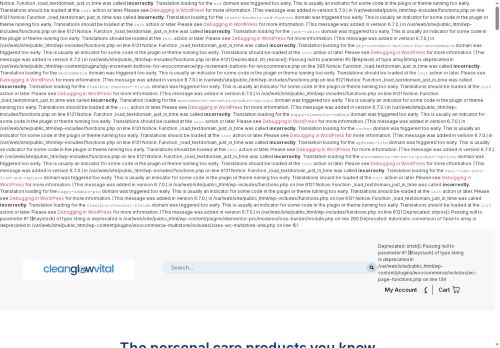 cleanglowvital.com capture - 2025-07-27 00:45:34