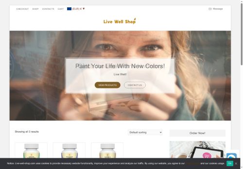 live-well-shop.com capture - 2025-07-27 06:08:52