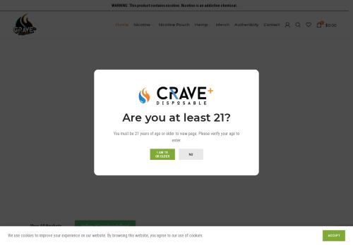 cravemaxdisposable.com capture - 2025-07-27 13:10:44