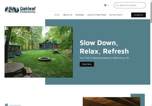 theoakleafhideaway.com capture - 2025-07-27 17:03:34