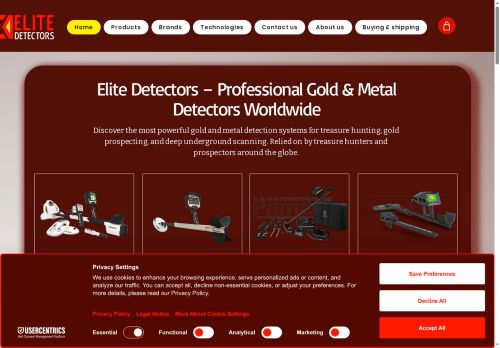 elitedetectors.com capture - 2025-07-27 21:48:12