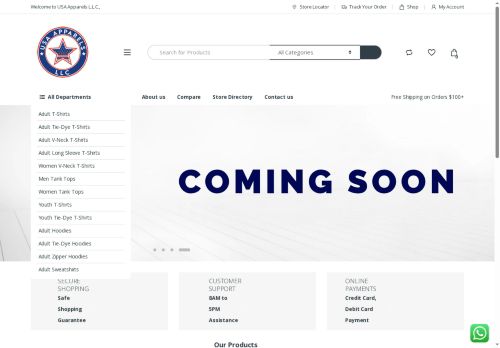 usaapparelsllc.com capture - 2025-07-27 23:52:05