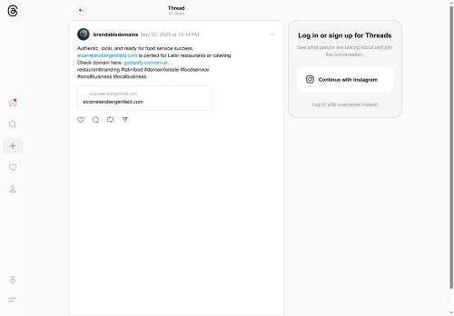elcarreterobergenfield.com capture - 2025-07-28 09:39:58