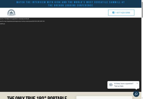 timbertechsawmills.com capture - 2025-07-28 10:10:17