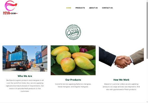 hiyaexim.com capture - 2025-07-28 16:07:32
