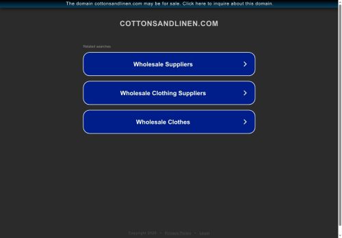 cottonsandlinen.com capture - 2025-07-28 21:17:53