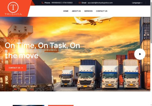 trishyalogistics.com capture - 2025-07-29 08:24:40
