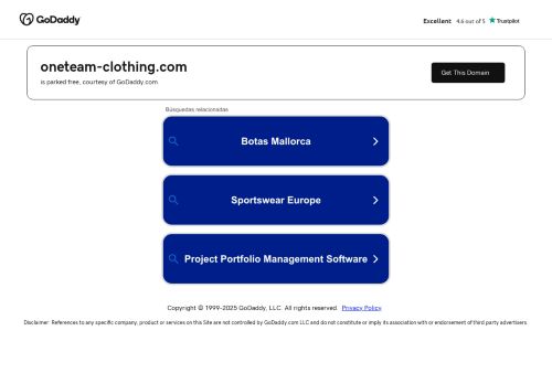 oneteam-clothing.com capture - 2025-07-29 13:22:30