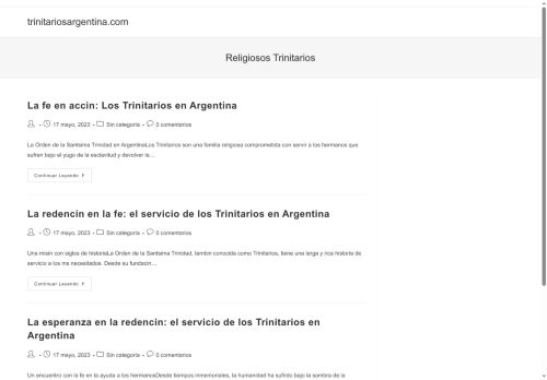 trinitariosargentina.com capture - 2025-07-29 13:51:50