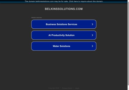 belkinssolutions.com capture - 2025-07-29 14:10:31