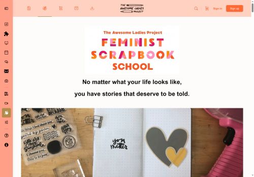 feministscrapbookschool.com capture - 2025-07-30 11:50:58